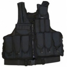 Black Tactical Combat Vest large 5020
