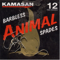 Kamasan Animal Barbless Spade End Hooks Size 12